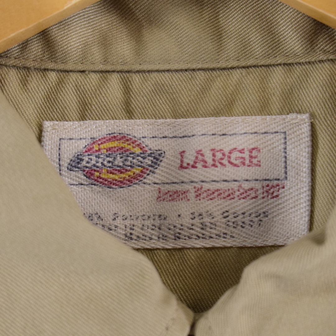 Dickies(ディッキーズ)の古着 ディッキーズ Dickies 半袖 ワークシャツ メンズL /eaa335788 メンズのトップス(シャツ)の商品写真