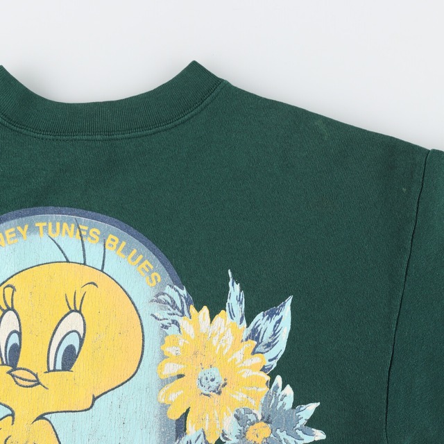 90年代 LOONEY TUNES TWEETY トゥイーティー キャラクタースウェットシャツ トレーナー メンズS ヴィンテージ /eaa335056