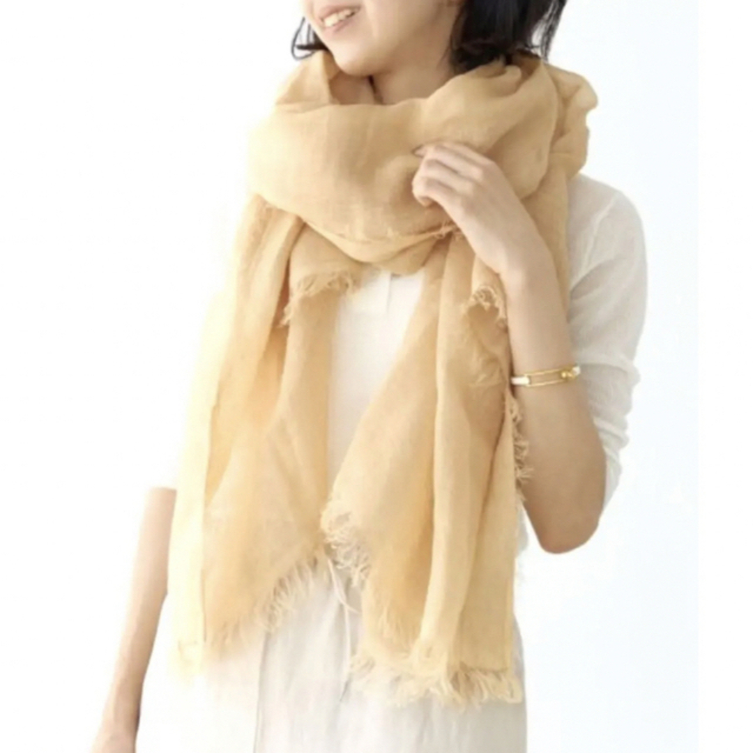 新品*ebure エブール リネン ガーゼストール beige | www