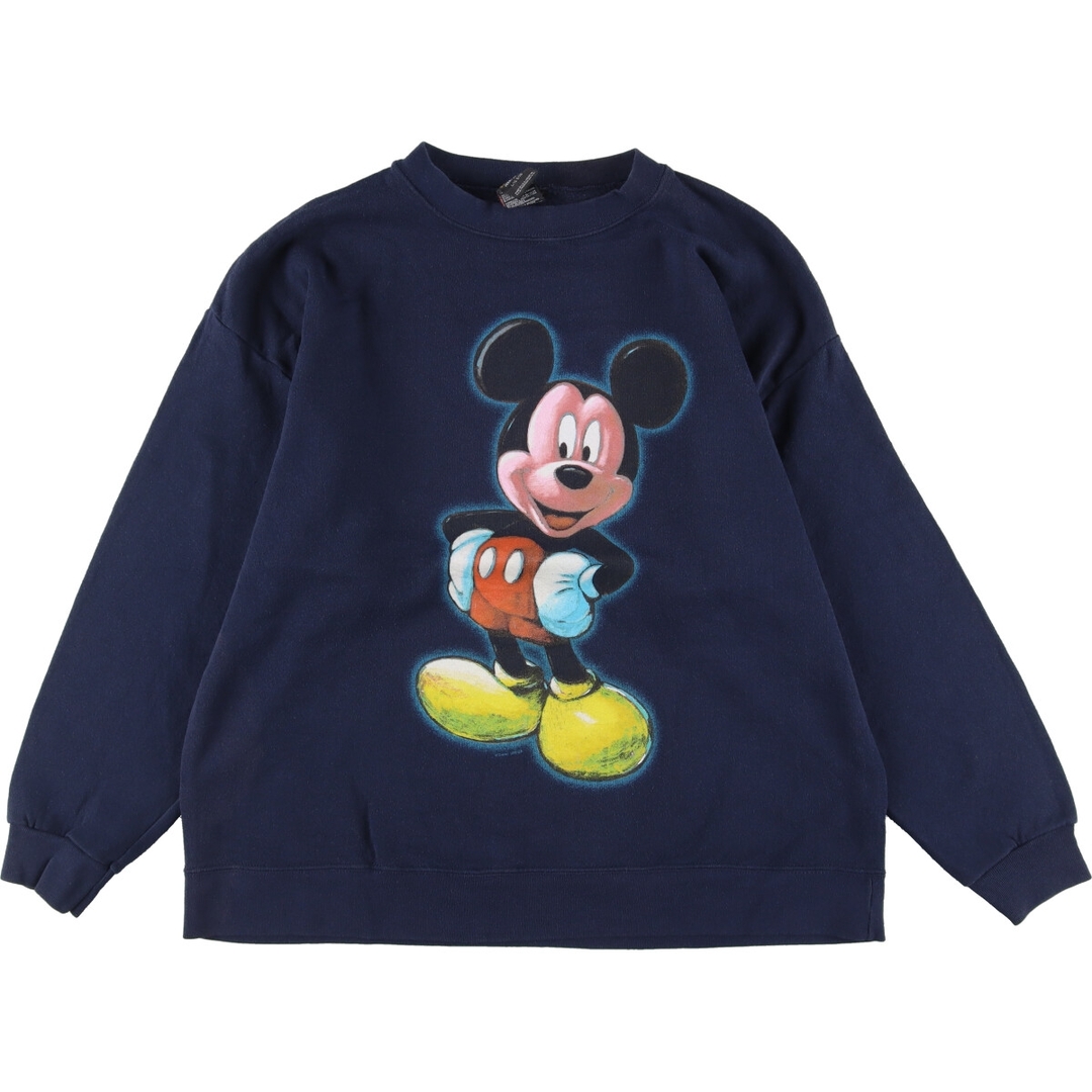 90年代 MICKEY UNLIMITED MICKEY MOUSE ミッキーマウス キャラクタースウェットシャツ トレーナー USA製 メンズL ヴィンテージ /eaa336970