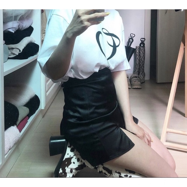the Virgins - the virgins slit mini skirt blackの通販 by rina's