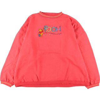 古着 ビックサイズ Pooh POOH くまのプーさん キャラクタースウェットシャツ トレーナー メンズXXXL /eaa336966(スウェット)