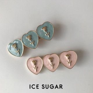 French heart Barrette フレンチ ハート ヘアクリップ ピン(ヘアピン)