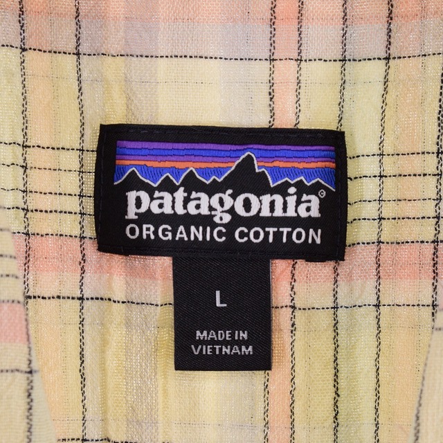 patagonia(パタゴニア)の古着 パタゴニア Patagonia ORGANIC COTTON オーガニックコットン 半袖 チェックシャツ メンズL /eaa335792 メンズのトップス(シャツ)の商品写真