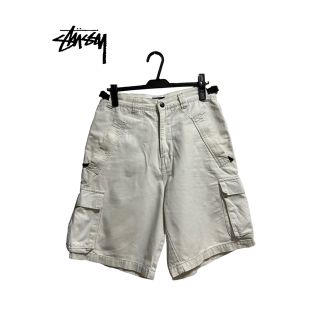 ステューシー(STUSSY)のOLD STUSSY CARGO SHORTS white(ワークパンツ/カーゴパンツ)