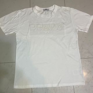 【品】 PRADA プラダ MILANO Tシャツ　ホワイト　白　半袖