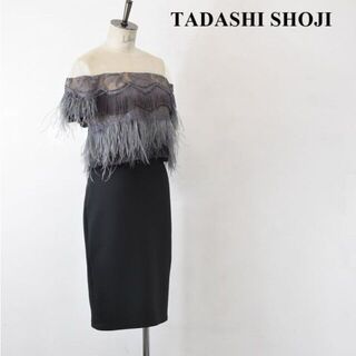 TADASHI SHOJI お上品な光沢ゴールドタイトスカート 伸縮美形フィット