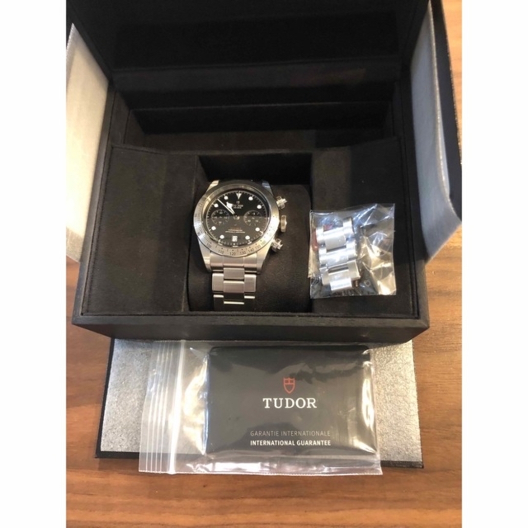 Tudor(チュードル)のチューダー　チュードル　ブラックベイクロノ　79350 美品　TUDOR メンズの時計(腕時計(アナログ))の商品写真