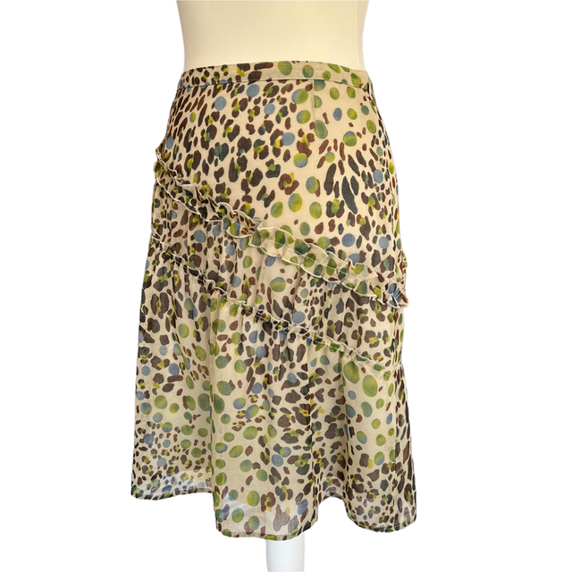 【極美品】bellus closet☆スカート 総柄 日本製 キレイめレディース レディースのスカート(ひざ丈スカート)の商品写真
