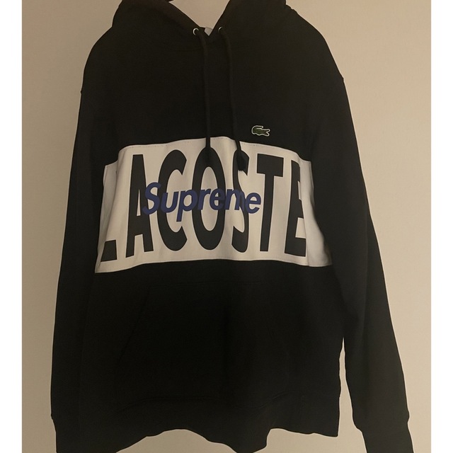 supreme lacoste logo parka 2019 M black