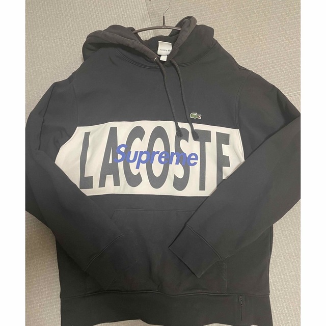 supreme lacoste logo parka 2019 M black 1