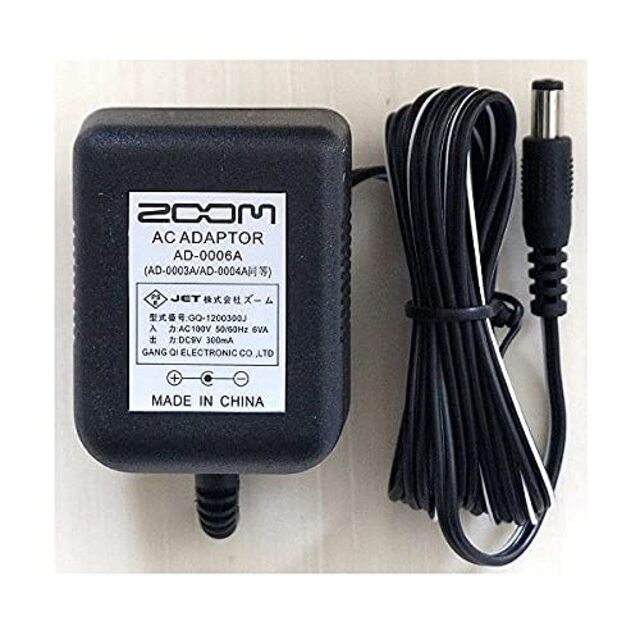 ZOOM ( ズーム ) AD-0006A ズームDC9V/300mAアダプター エフェクター、レコーダーに対応 wgteh8f