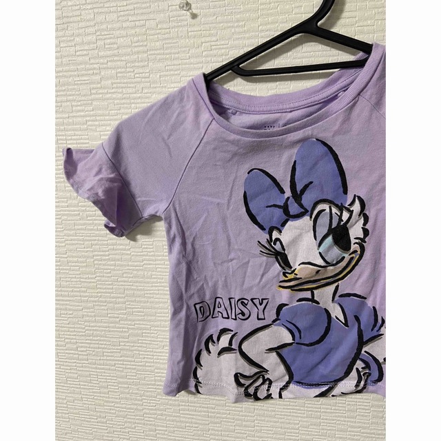 GAP(ギャップ)のGAP デイジー×パープル　Tシャツ キッズ/ベビー/マタニティのキッズ服女の子用(90cm~)(Tシャツ/カットソー)の商品写真