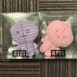 ビーティーイシビル(BT21)の新品★BT21★BTS★プラッシュドール★コーデュロイ★VAN★2種セット(キャラクターグッズ)