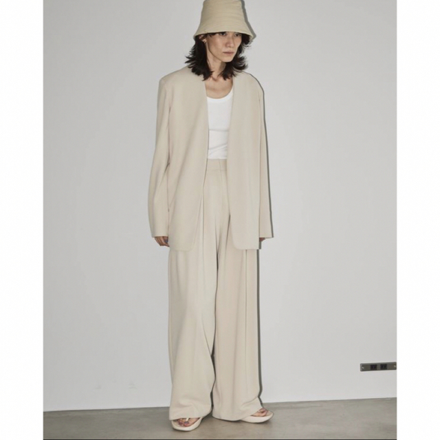 todayful トゥデイフルcollarless twill jk サイズ38 | linnke.com.br