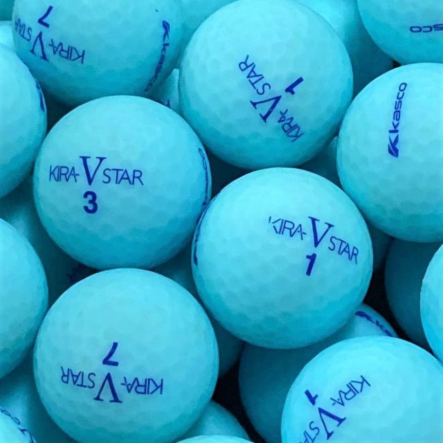 Kasco(キャスコ)の516・★ロストボール キャスコ KIRA STAR V ブルー 20球A+AB スポーツ/アウトドアのゴルフ(その他)の商品写真