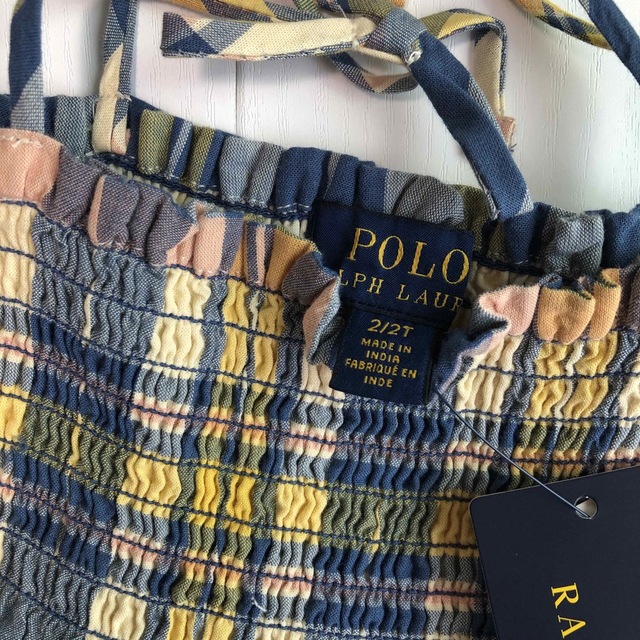 POLO RALPH LAUREN(ポロラルフローレン)の1点のみ◆ラルフローレン ベビーガールズ ワンピース 2T/90-95 キッズ/ベビー/マタニティのキッズ服女の子用(90cm~)(ワンピース)の商品写真