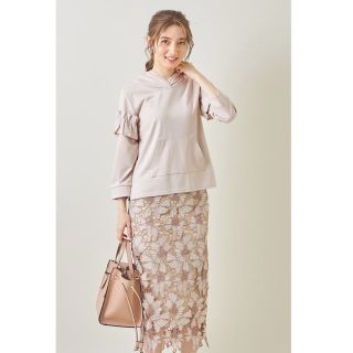 トッコクローゼット(TOCCO closet)の定価¥5,390 tocco closet♡フラワーレースタイトスカート(ひざ丈スカート)