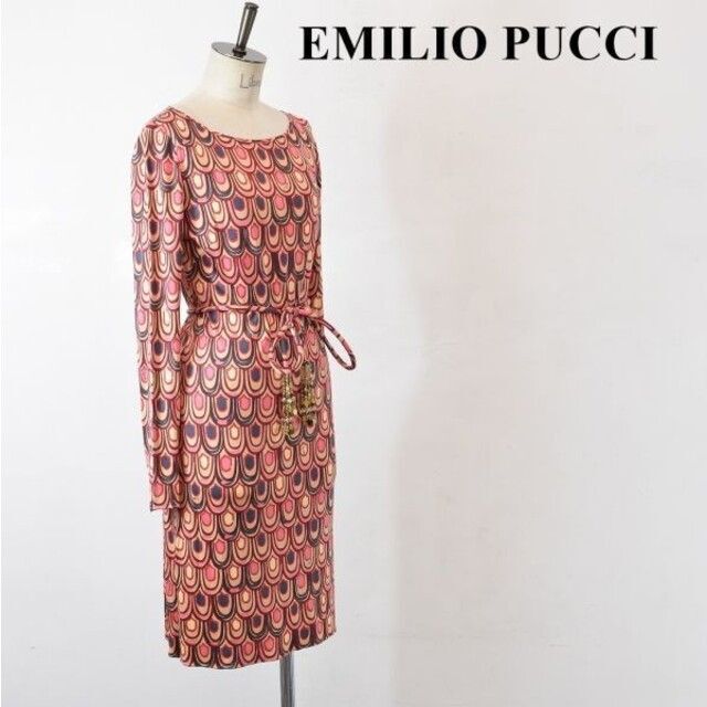 SL AP0011 高級 EMILIO PUCCI エミリオプッチ 総柄 - ロングワンピース ...