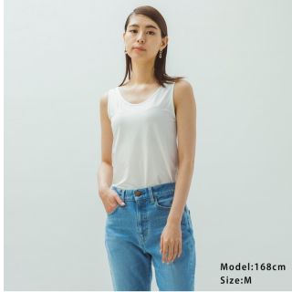 プラステ(PLST)の新品！未使用！タグ付！紙♥️PLST♥️シルクブレンド２WAYタンクトップ。M。(タンクトップ)