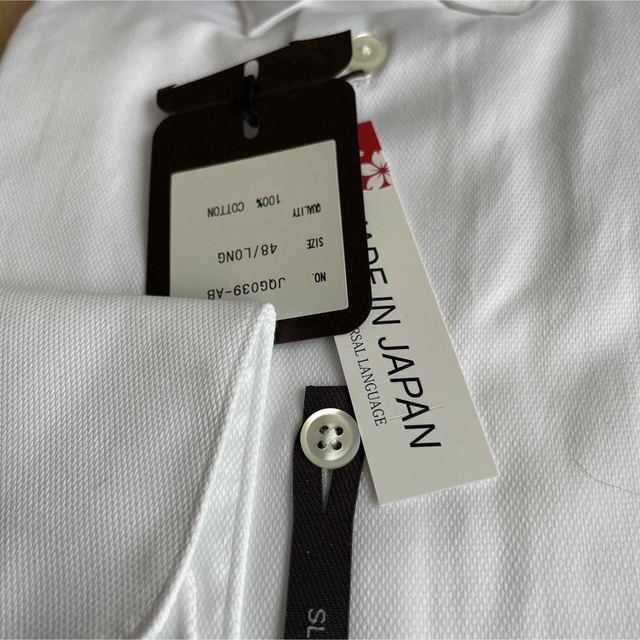 THE SUIT COMPANY(スーツカンパニー)のユニバーサルランゲージ　長袖ドレスシャツ　ピンホール　L 41-84cm 新品 メンズのトップス(シャツ)の商品写真