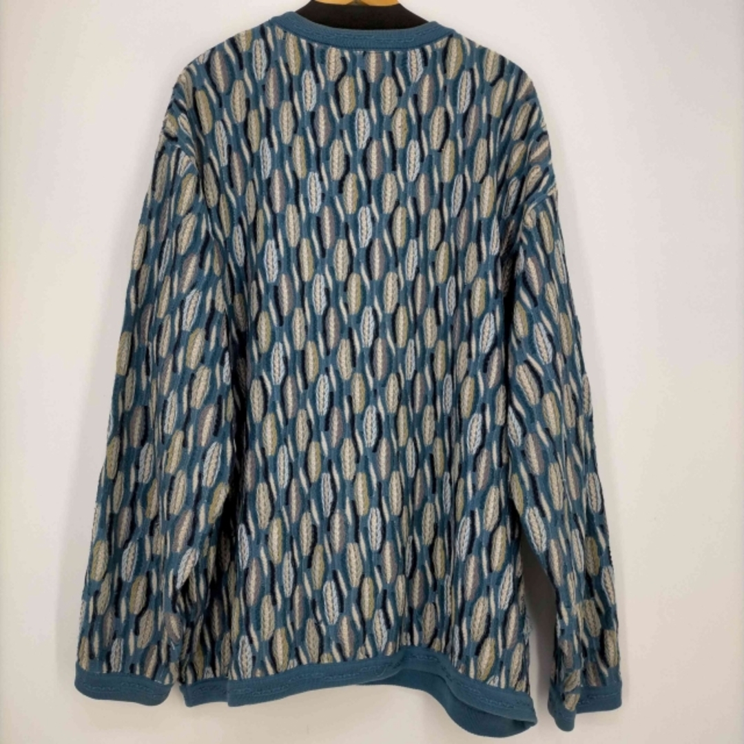 COOGI(クージー) スウェード切替 マルチカラー 3Dニット メンズ