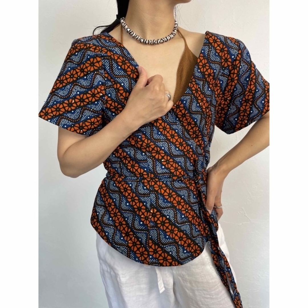 African  batik tops レディースのトップス(カットソー(半袖/袖なし))の商品写真