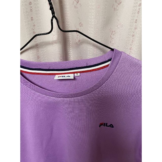 FILA(フィラ)の〇 372// パープル 紫 FILA フィラ フィットネス Tシャツ レディー スポーツ/アウトドアのトレーニング/エクササイズ(ヨガ)の商品写真