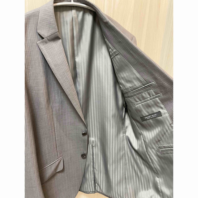 メンズスーツ セットアップ 92A5サイズ グレー ストライプ 新品 タグ