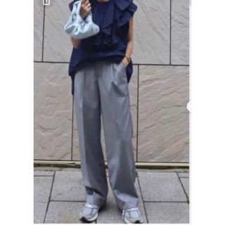 マチャット machatt チンツストレートパンツ グレー(カジュアルパンツ)