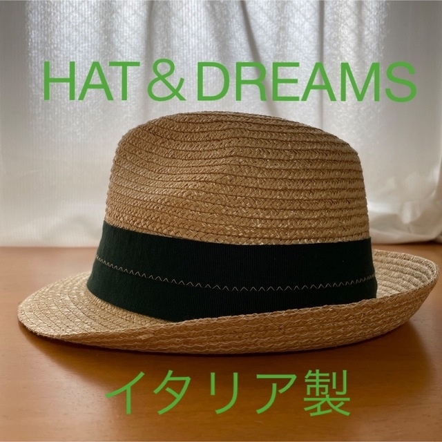 新品！HATSDREAMS イタリア製 リボン付き 中折れハット