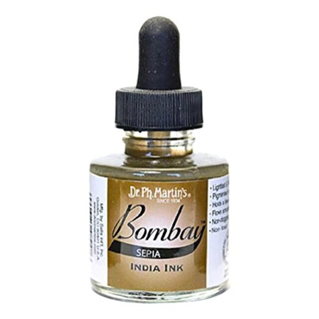 Dr. Ph. Martin's Bombay India Ink 1.0 oz Sepia (24BY) wgteh8f