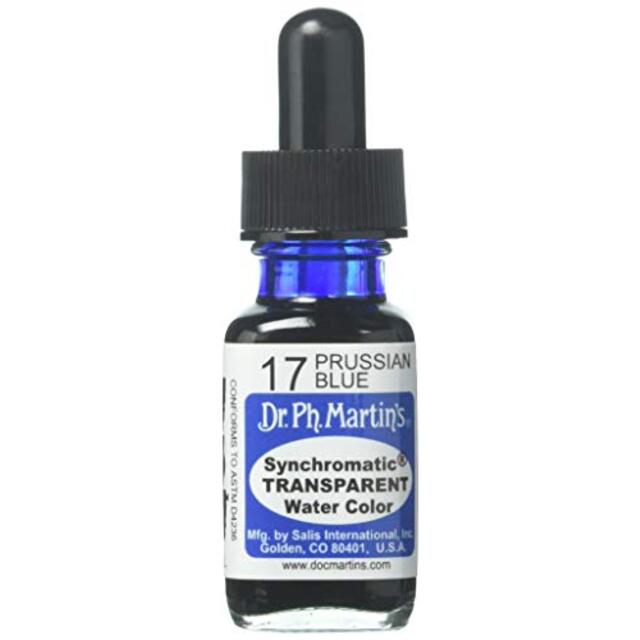 Dr. Ph. Martin's Synchromatic Transparent Water Color 0.5 oz Prussian Blue (17) wgteh8f
