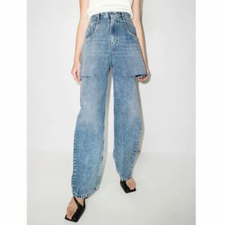 マルタンマルジェラ(Maison Martin Margiela)の【Maison Margiela】スラッシュディテールデニムパンツ(デニム/ジーンズ)