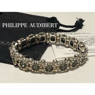 【新品】PHILIPPE AUDIBERT ブレスレット クリアブラック