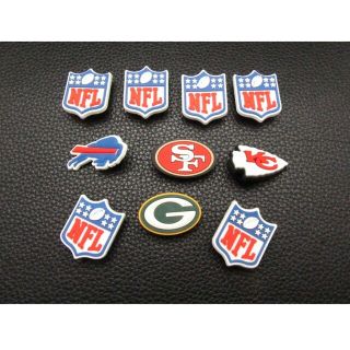 新品 NFL クロックス ジビッツ サンダル アクセサリー マーカー 取付(アメリカンフットボール)