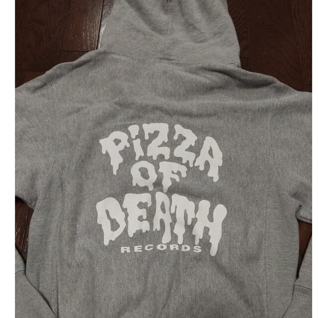 pizza of death パーカー リバースウィーブ S グレー ハイスタの pizza of death パーカー リバースウィーブ S グレー ハイスタの