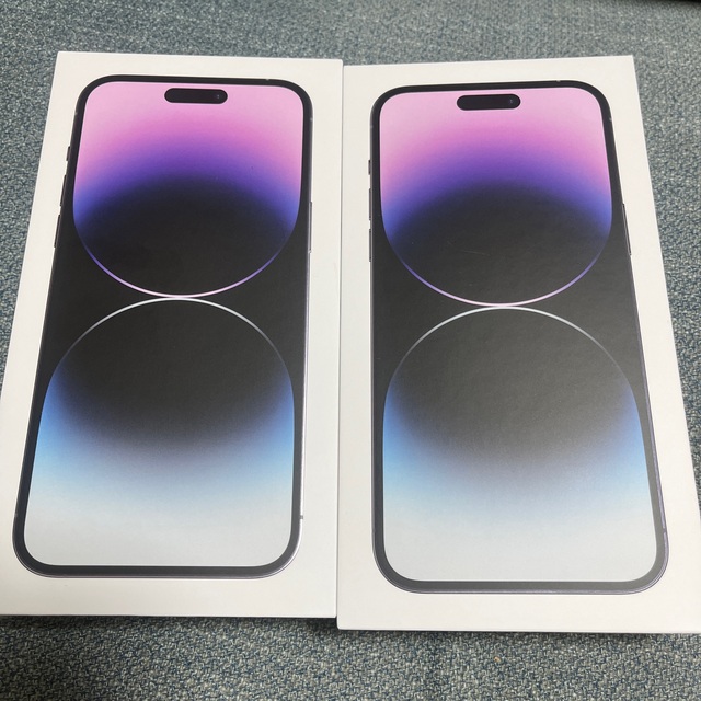 スマートフォン本体2台セット iPhone 14 pro max 256GB 未開封 Purple