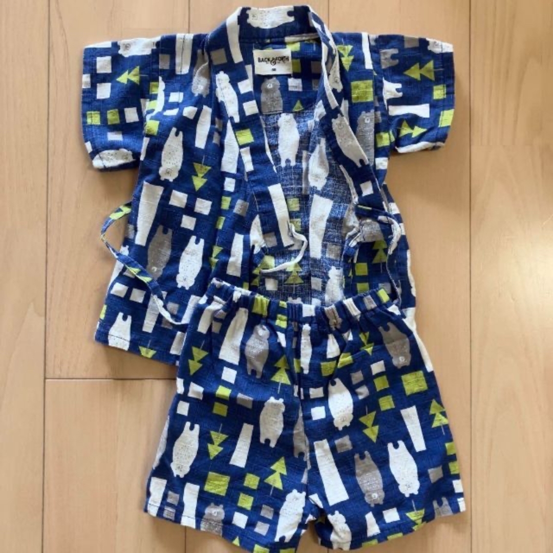 【美品】甚平　子ども　夏　祭り　90 男の子 キッズ/ベビー/マタニティのキッズ服男の子用(90cm~)(甚平/浴衣)の商品写真