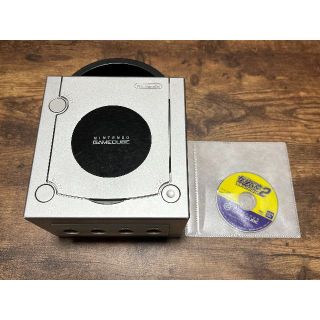 ニンテンドーゲームキューブ(ニンテンドーゲームキューブ)のニンテンドー　任天堂　ゲームキューブ　GAMECUBE　本体　シルバー　動作品(家庭用ゲーム機本体)