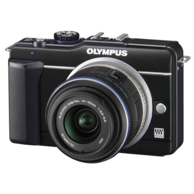 OLYMPUS ミラーレス一眼 E-PL1s レンズキット ブラック E-PL1s LKIT BLK wgteh8f