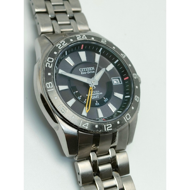 大得価100%新品 CITIZEN - 人気のGMTモデル! シチズン アテッサ 電波
