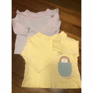 ニシマツヤ(西松屋)の西松屋　長袖Tシャツ【60-70】2枚セット(Ｔシャツ)