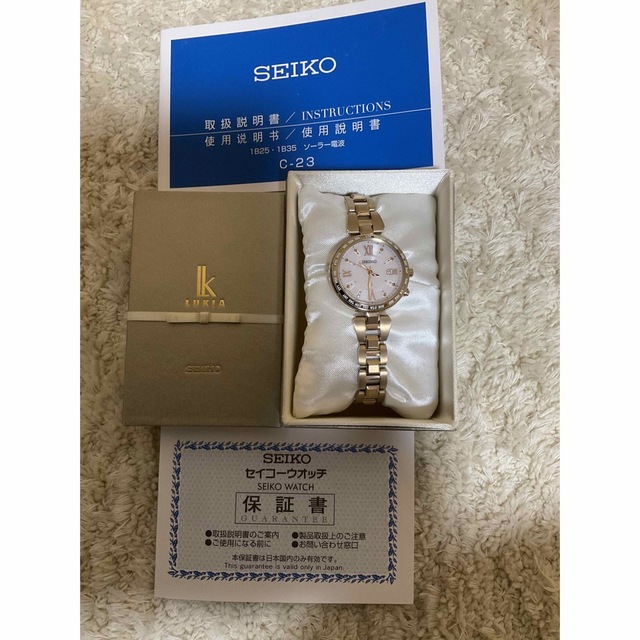 SEIKO LUKIA ソーラー電波時計 SSQV058 レディースのファッション小物(腕時計)の商品写真