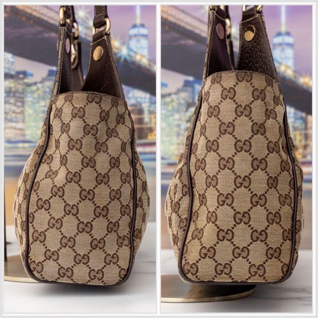 Gucci(グッチ)の綺麗✨ GUCCI グッチ トートバッグ GGキャンバス ベージュ レディースのバッグ(トートバッグ)の商品写真