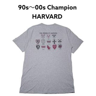 チャンピオン(Champion)の90s 00s Champion　ハーバード　マルチロゴプリントカレッジTシャツ(Tシャツ/カットソー(半袖/袖なし))