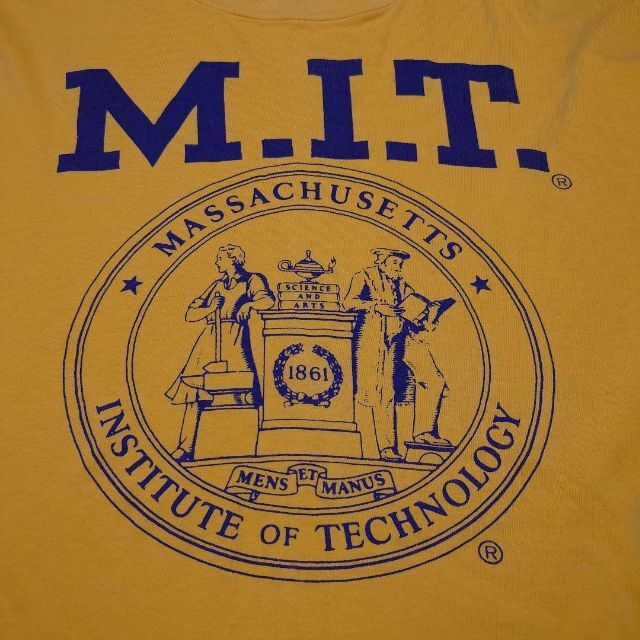 MIT 　ビッグプリント　カレッジTシャツ　　マサチューセッツ工科大学