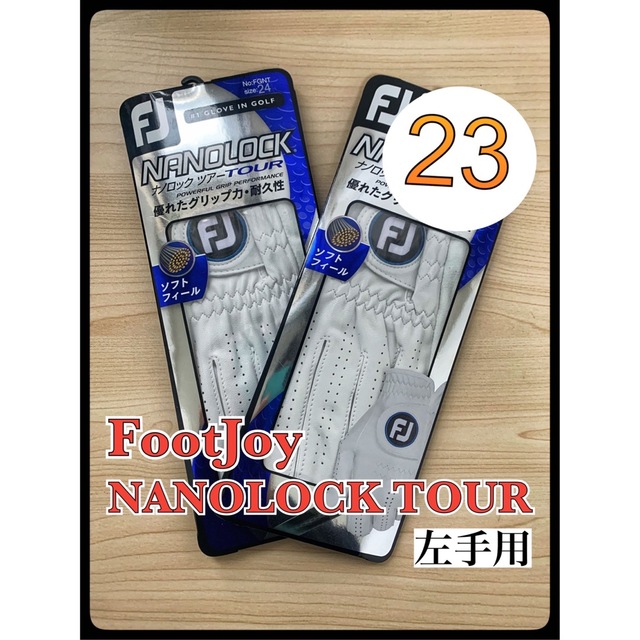 FootJoy(フットジョイ)の【2枚】23cm フットジョイ　ナノロックツアー ゴルフ グローブ　手袋 スポーツ/アウトドアのゴルフ(その他)の商品写真