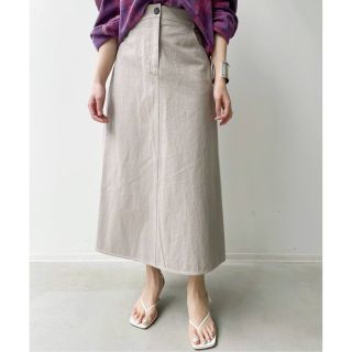 アパルトモンドゥーズィエムクラス(L'Appartement DEUXIEME CLASSE)の【MARK KENLY DOMINO TAN】DENIM SKIRT(ロングスカート)