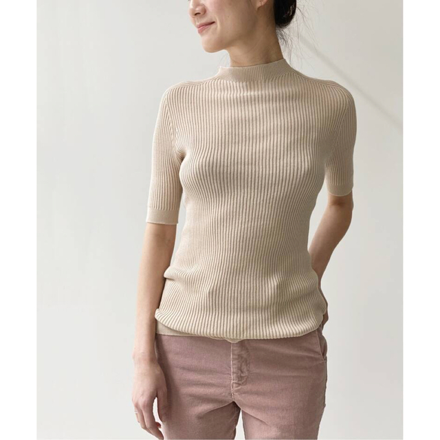 L'Appartement DEUXIEME CLASSE(アパルトモンドゥーズィエムクラス)の【UNION LAUNCH/ユニオンランチ】B/N RIB KNIT レディースのトップス(ニット/セーター)の商品写真